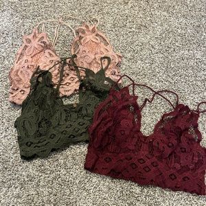 Assorted Free People Bralettes